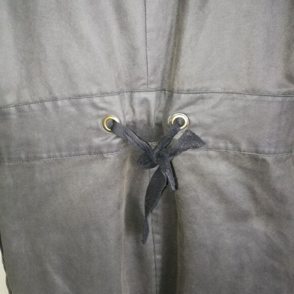 COKLUCH Winter Black & Grey Contemporary Zipper Front Long Coat Extra-Small - Picture 10 of 16